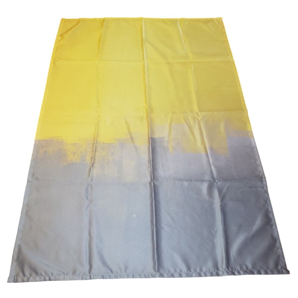 Minimalist Yellow Gray Ombre Wall Tapestry 60x40 Abstract Dorm Home Decor NWOT